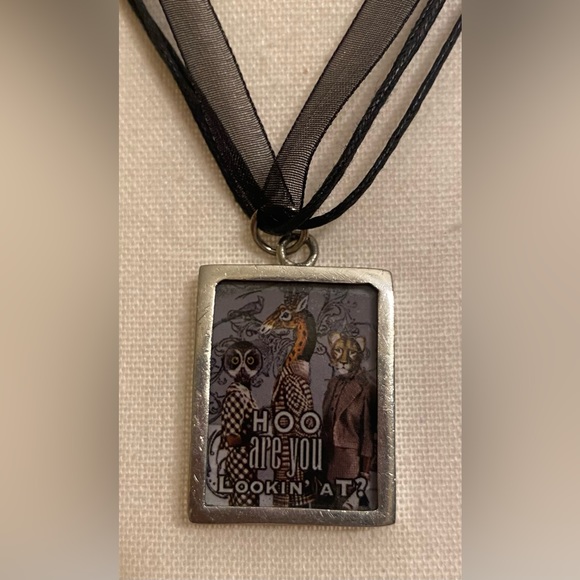 PICK UP STICKS Double-sided Necklace; Rectangular in shape; NWOT. - Picture 3 of 6